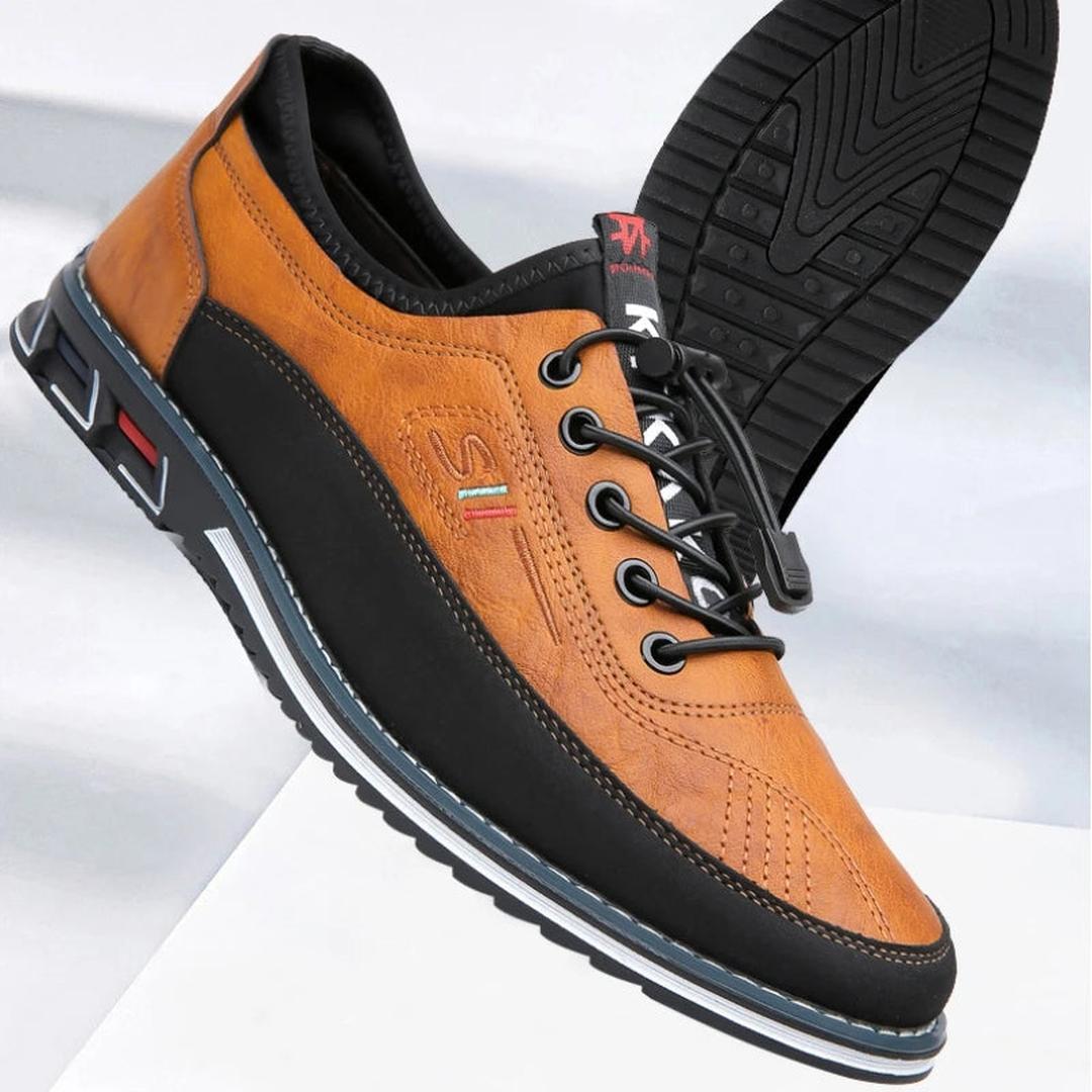 George | Men’s Lace-Up Oxford Shoes with Contrast Panels