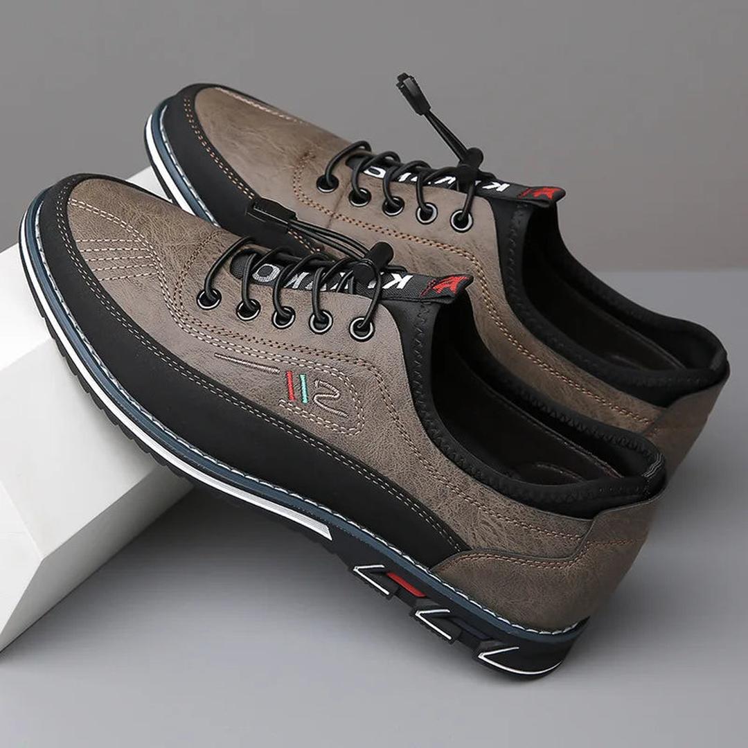 George | Men’s Lace-Up Oxford Shoes with Contrast Panels