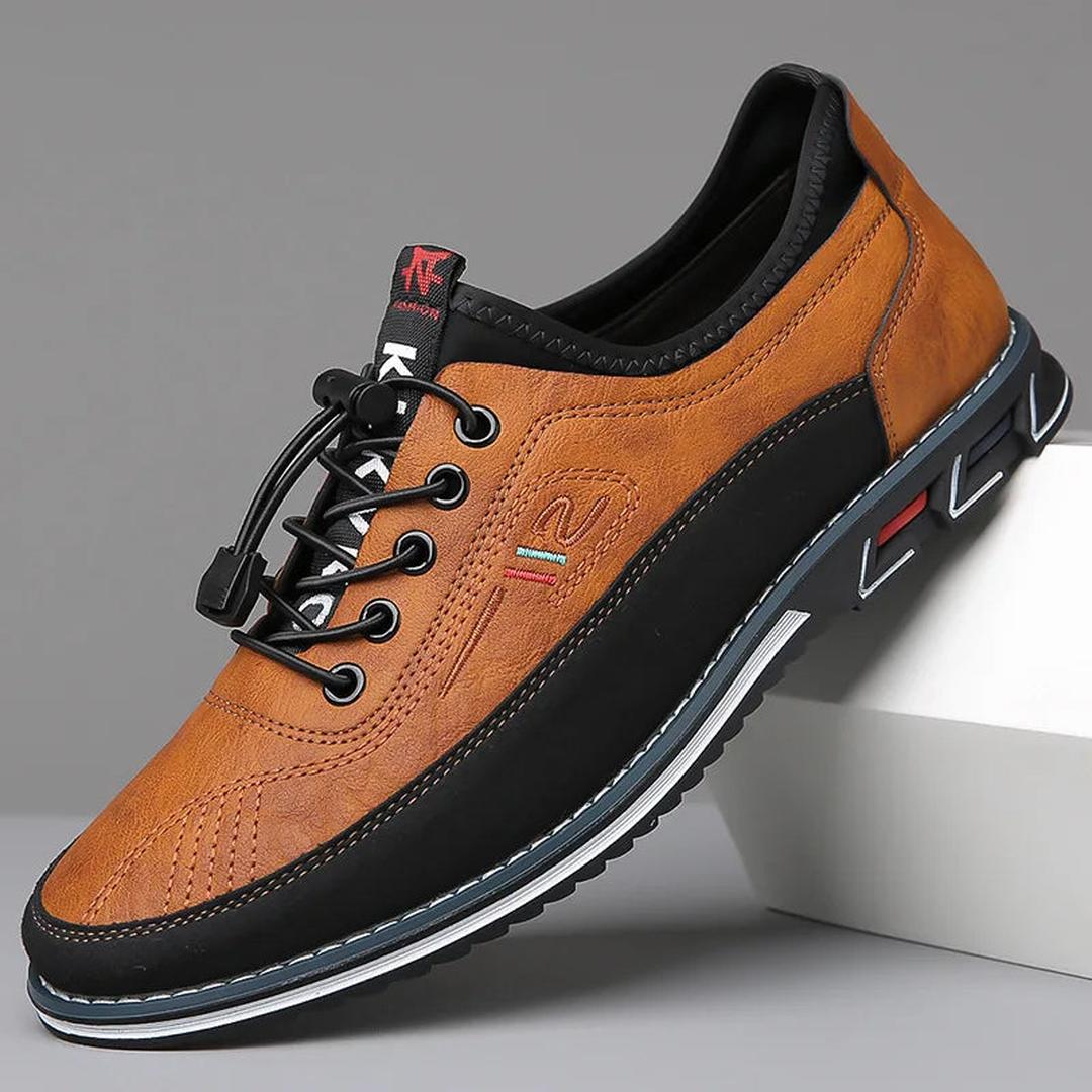 George | Men’s Lace-Up Oxford Shoes with Contrast Panels