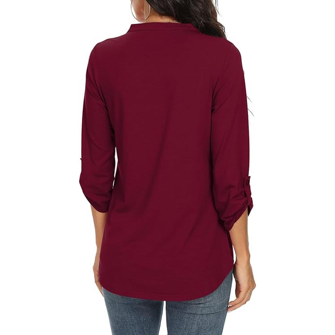 Isabella | Women’s Long Sleeve Blouse with Relaxed Fit