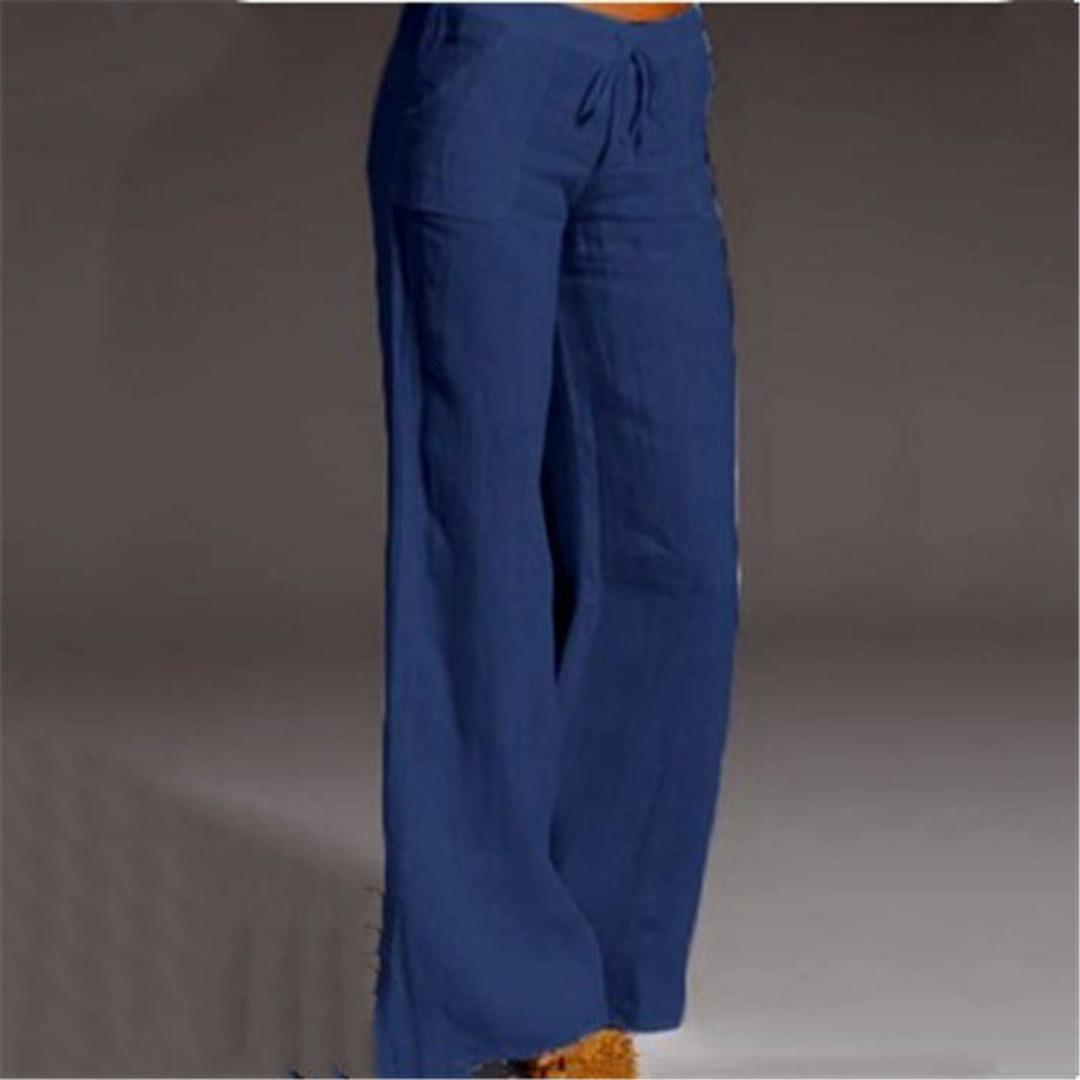 Sophie | Women’s Linen Loose Fit Drawstring Trousers