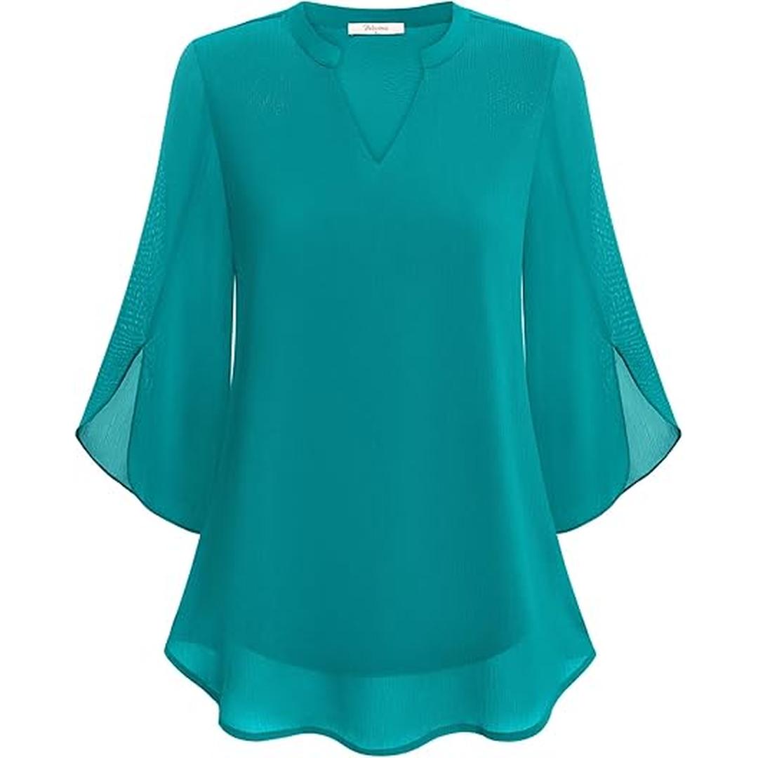 Isabella | Women’s Long Sleeve Blouse with Relaxed Fit