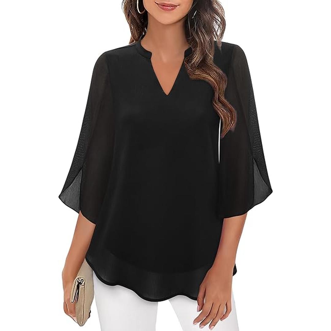 Isabella | Women’s Long Sleeve Blouse with Relaxed Fit