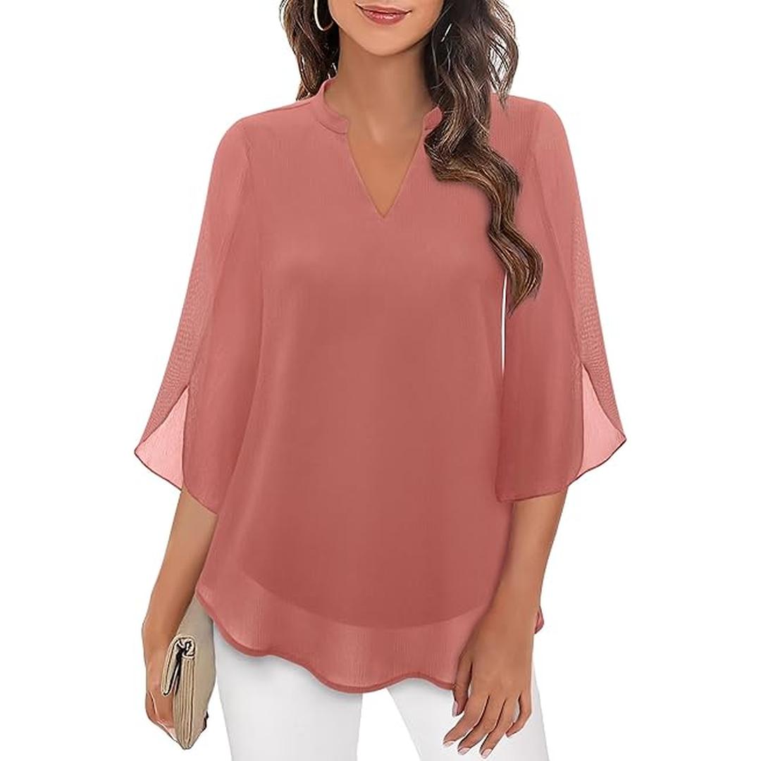 Isabella | Women’s Long Sleeve Blouse with Relaxed Fit