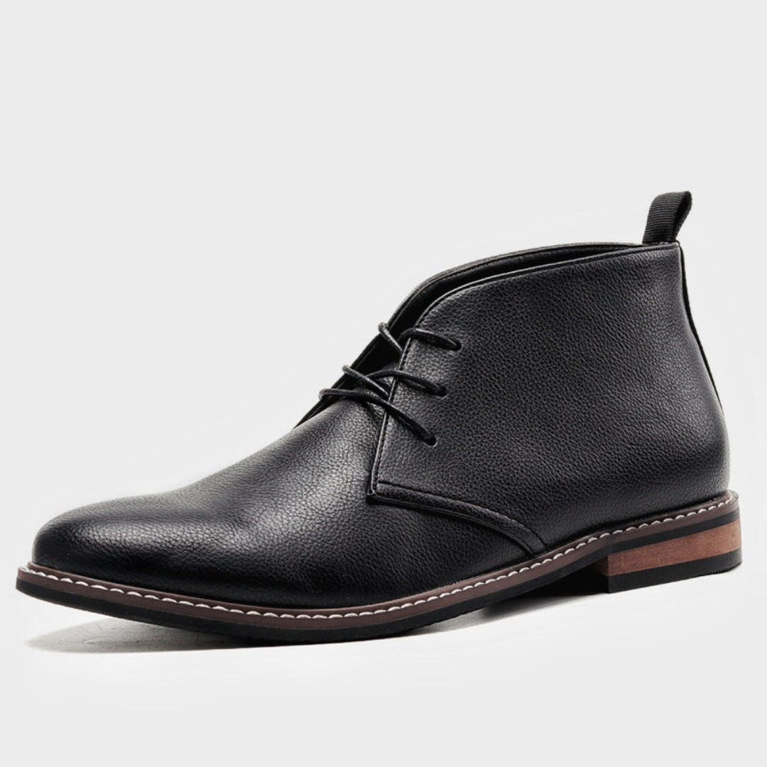 Arthur | Men’s Leather Chukka Boots with Lace-Up Closure