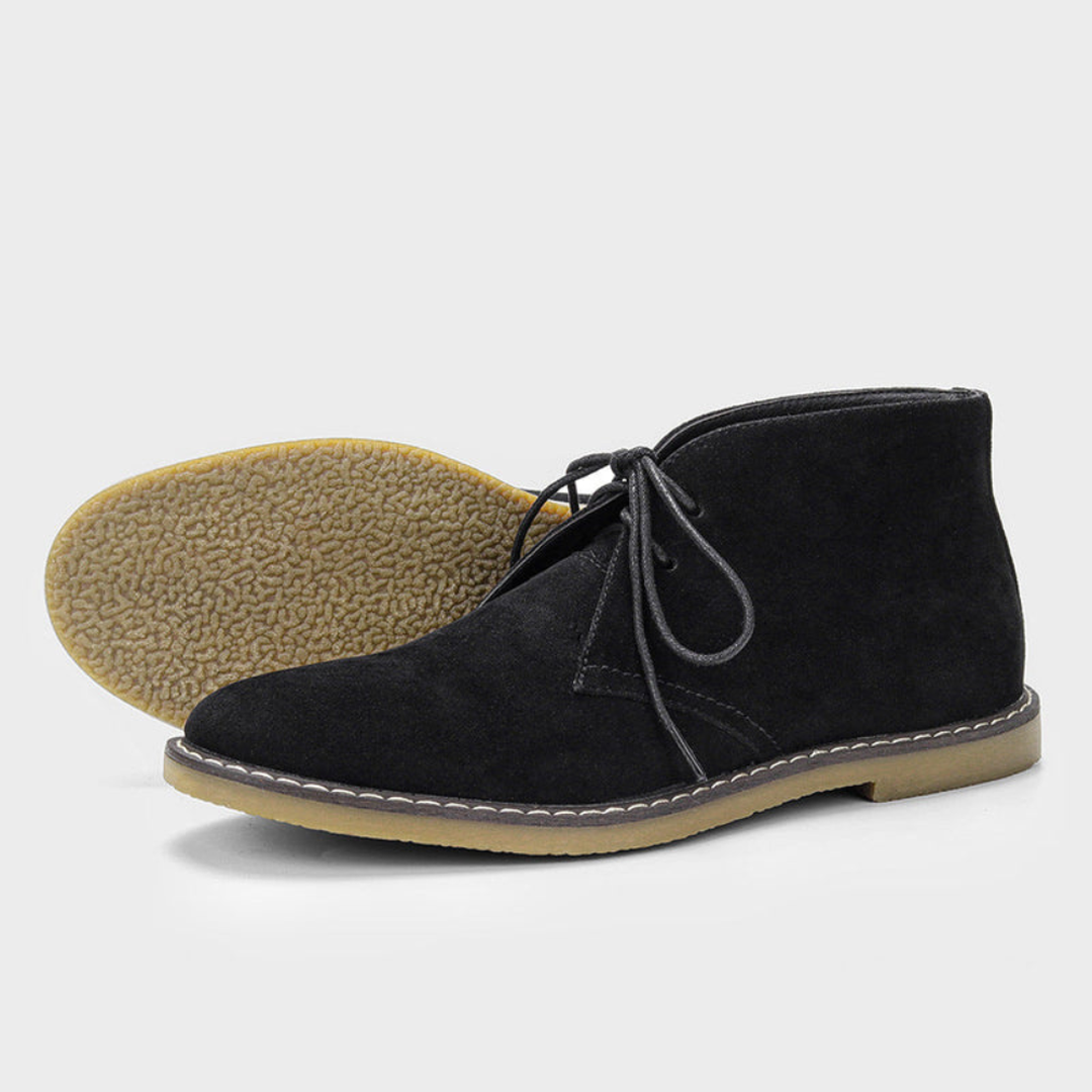 Arthur | Men’s Leather Chukka Boots with Lace-Up Closure