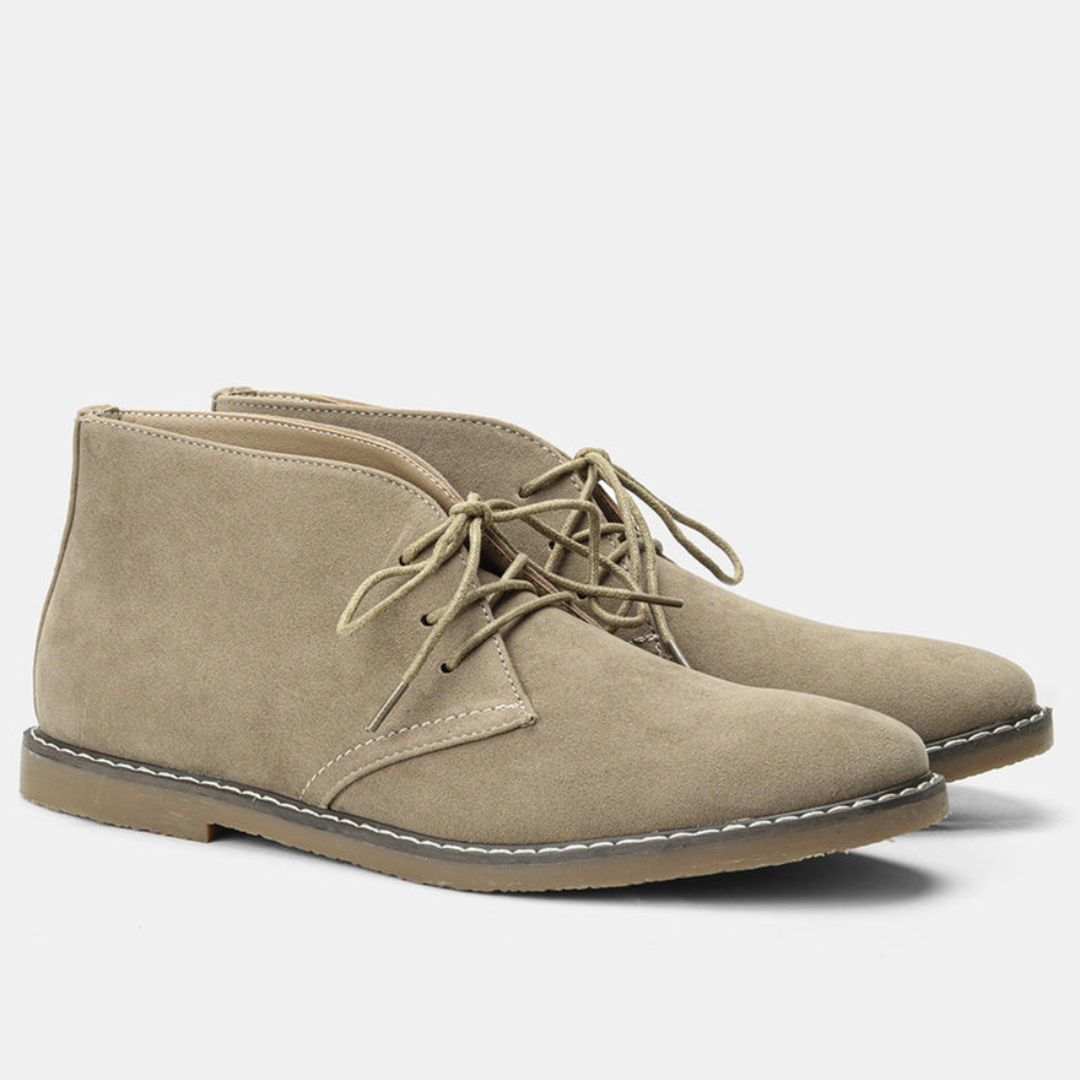 Arthur | Men’s Leather Chukka Boots with Lace-Up Closure