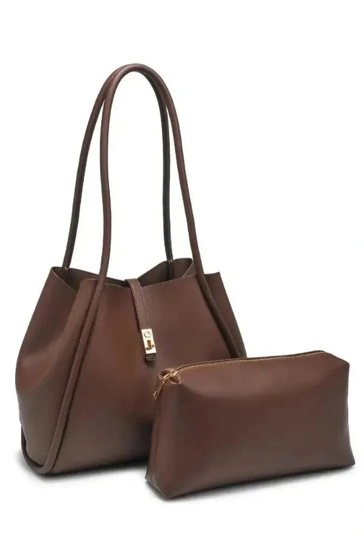 Madison | Women’s Shoulder Tote Bag with Zipper Pouch
