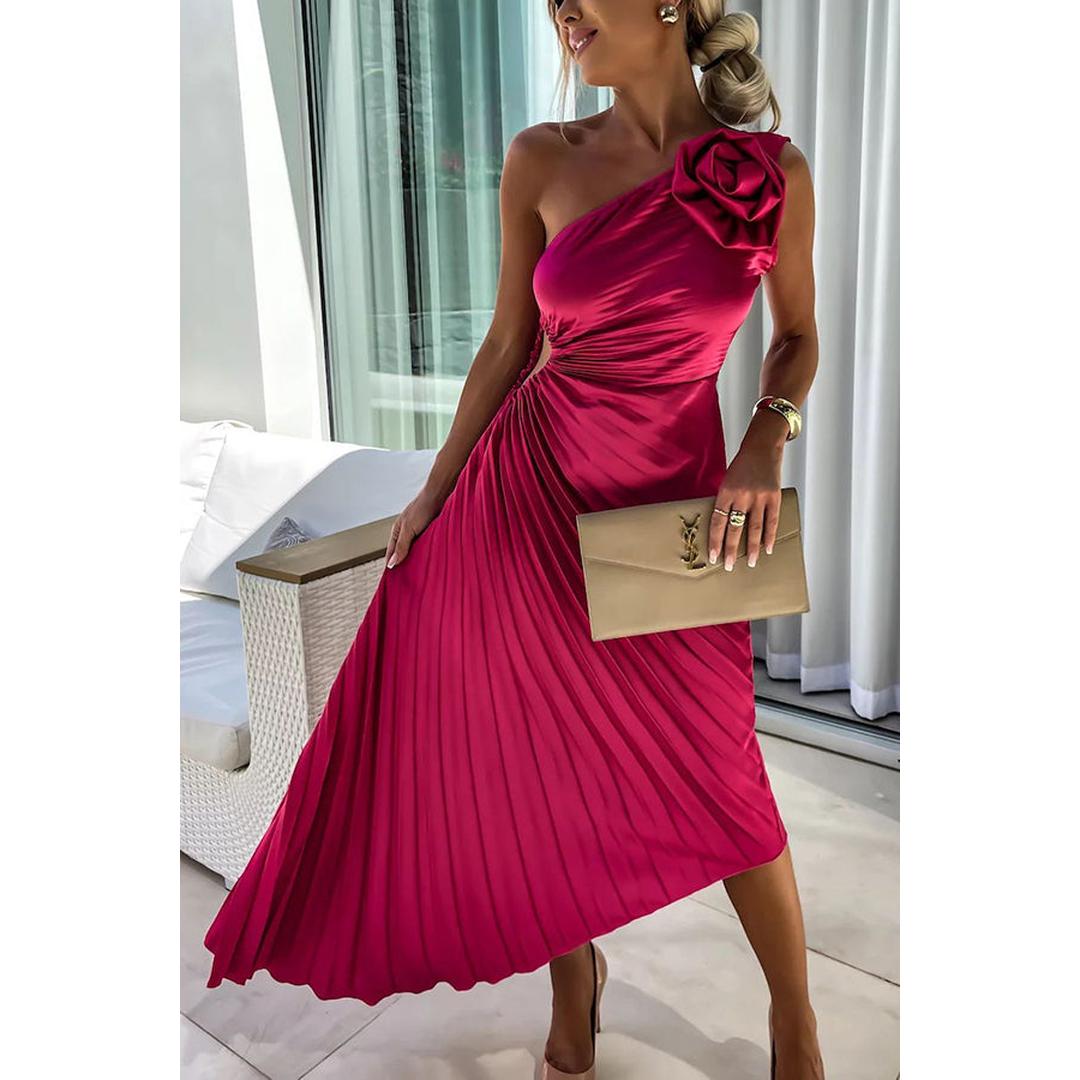 Sophie | Women’s One-Shoulder Pleated Dress