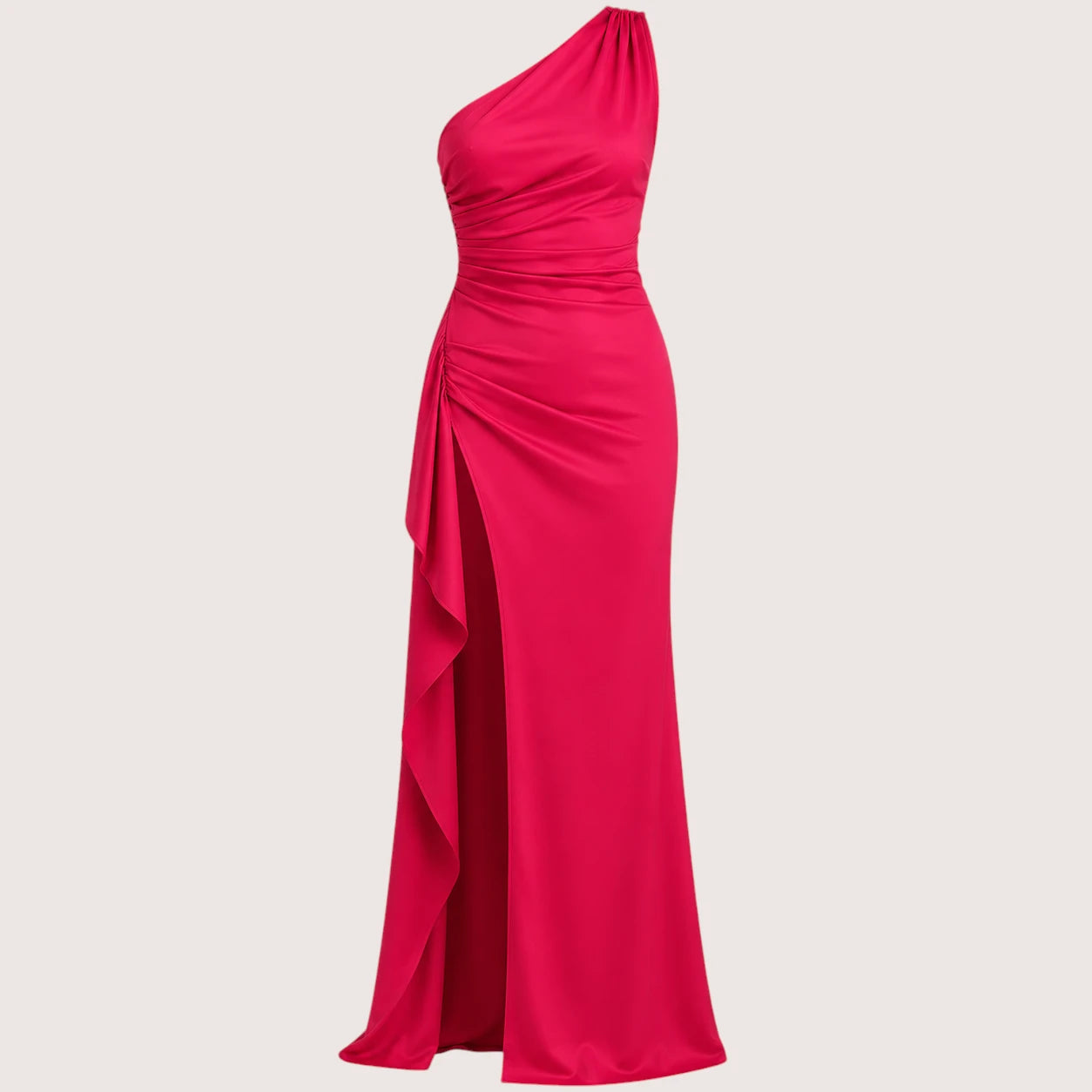 Aria | Women’s One-Shoulder Maxi Dress with High Slit