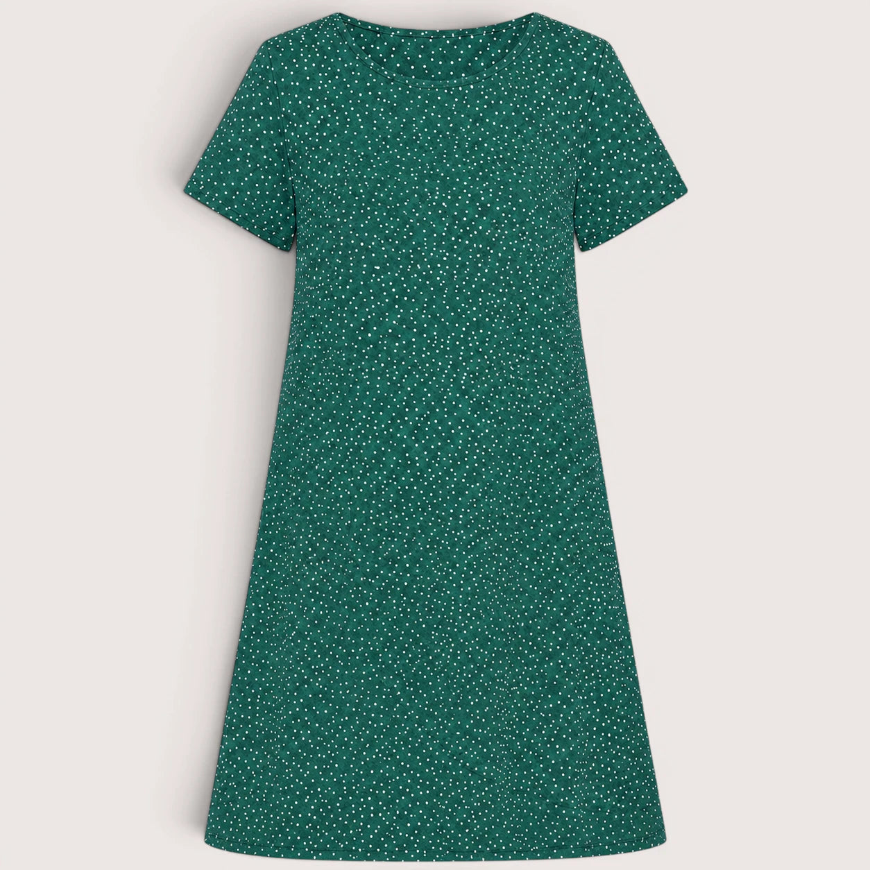 Naomi | Women’s Round Neck Summer Dress with Short Sleeve