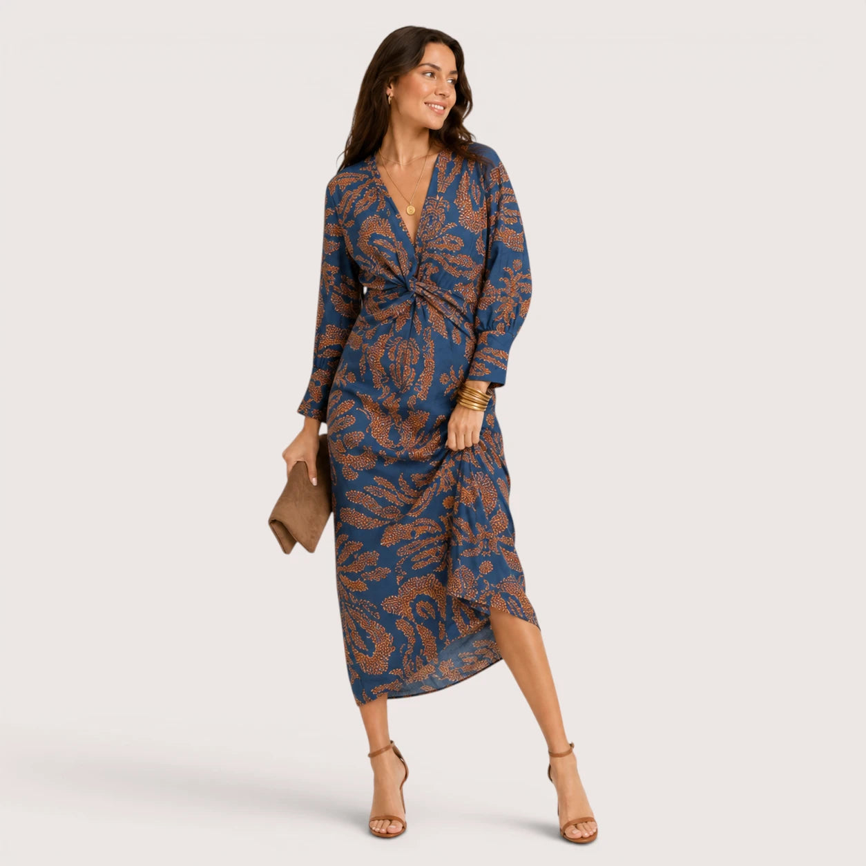 Eliana | Women’s Boho Maxi Dress with V-Neck