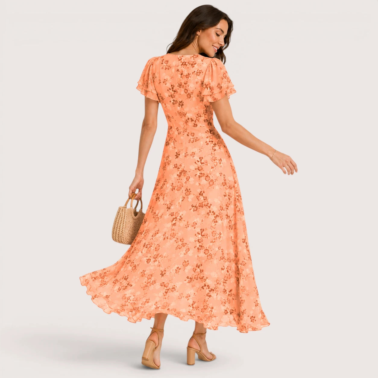 Amelia | Women’s Floral Maxi Wedding Guest Dress