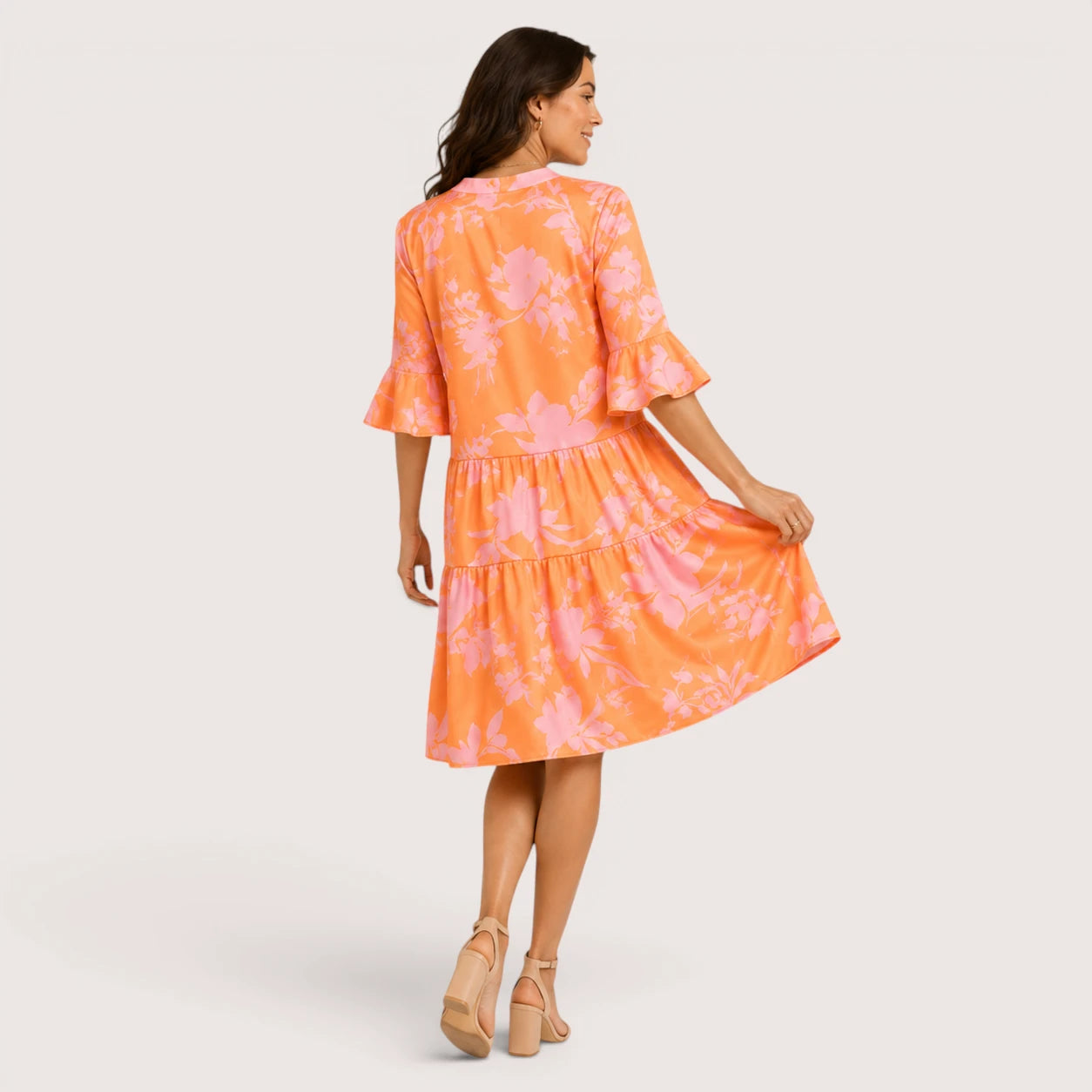 Holly | Women’s Low-Waist Mini Dress with Short Sleeves