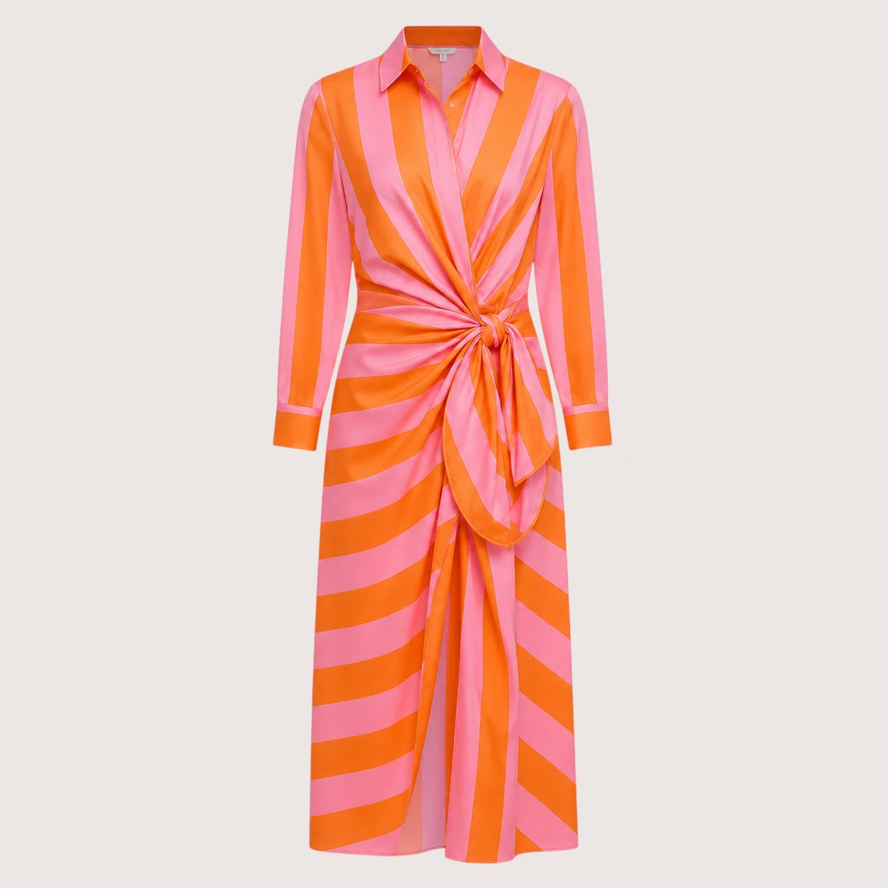 Charlotte | Women’s Midi Wrap Dress with Three-Quarter Sleeves