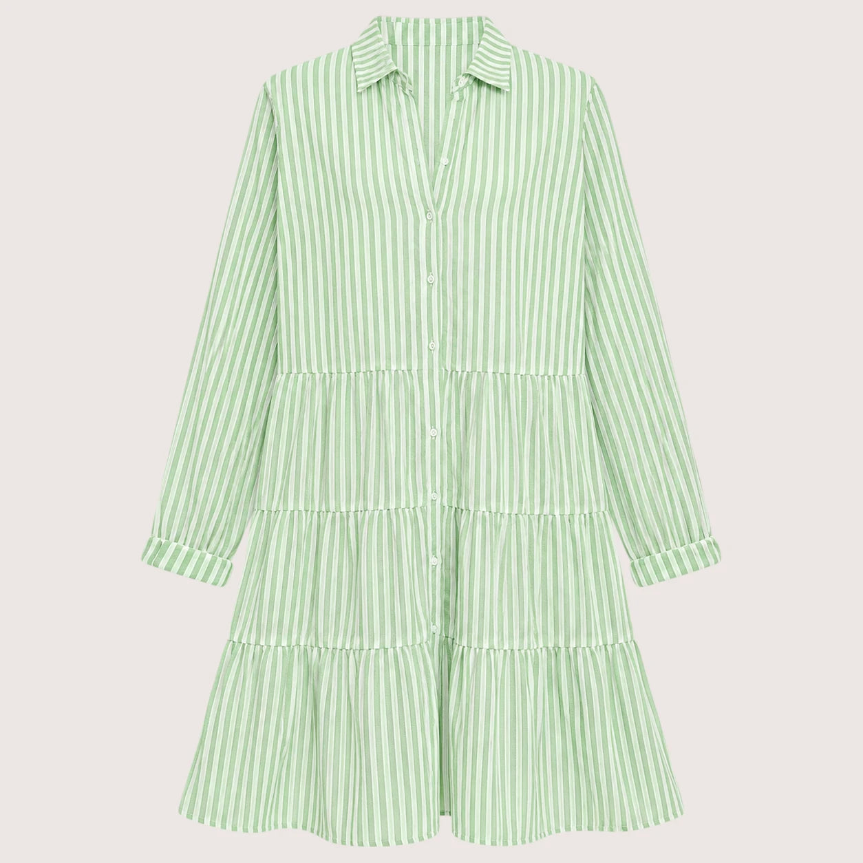 Dakota | Women’s Striped Shirt Dress with Button Front