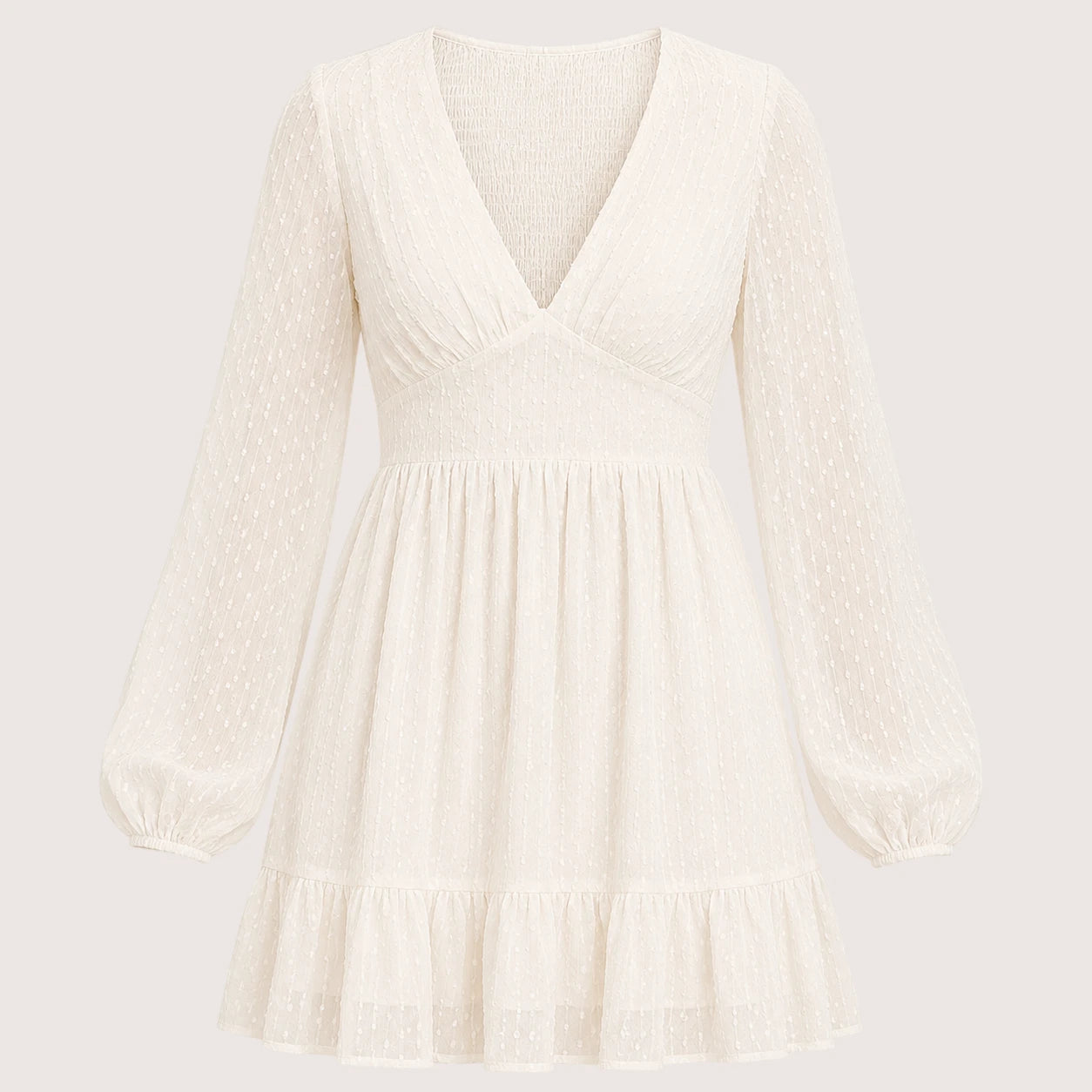 Scarlett | Women’s Polka Dot Mini Dress with V-Neck