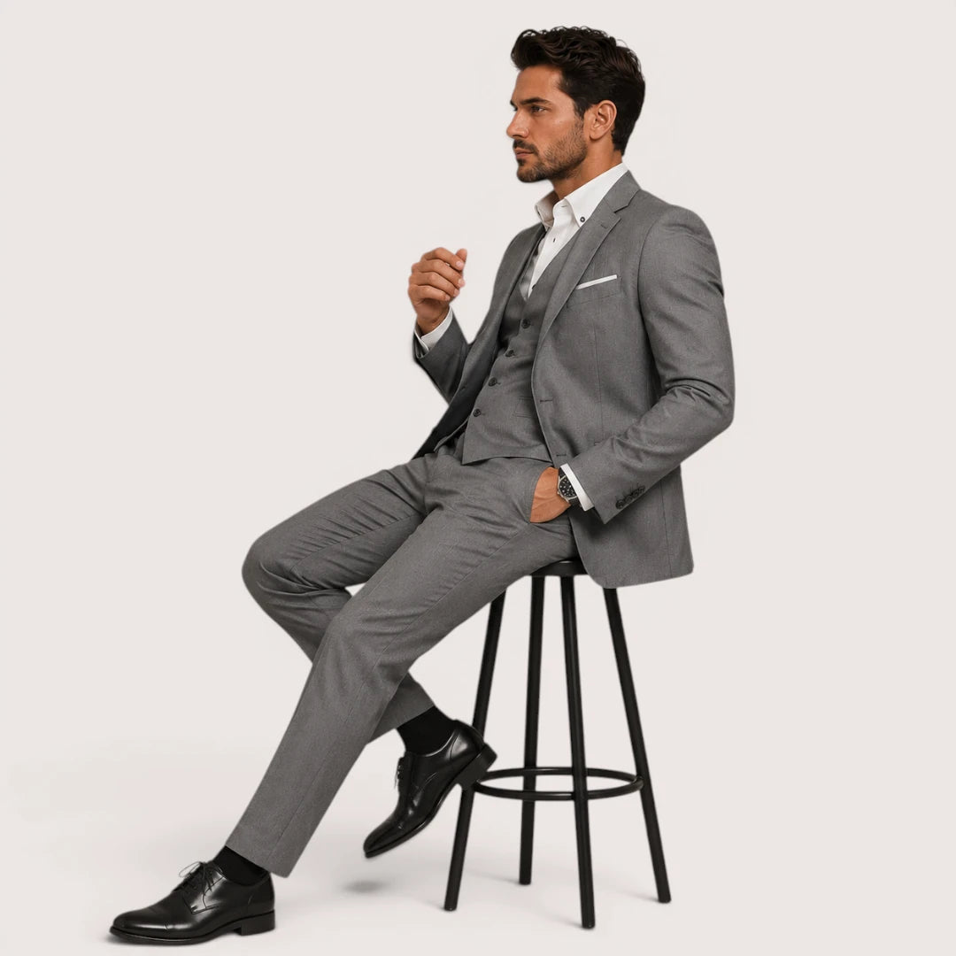 Ethan | Men’s 3-Piece Suit with Blazer, Vest and Trousers
