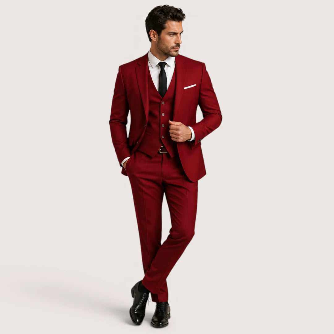 Ethan | Men’s 3-Piece Suit with Blazer, Vest and Trousers