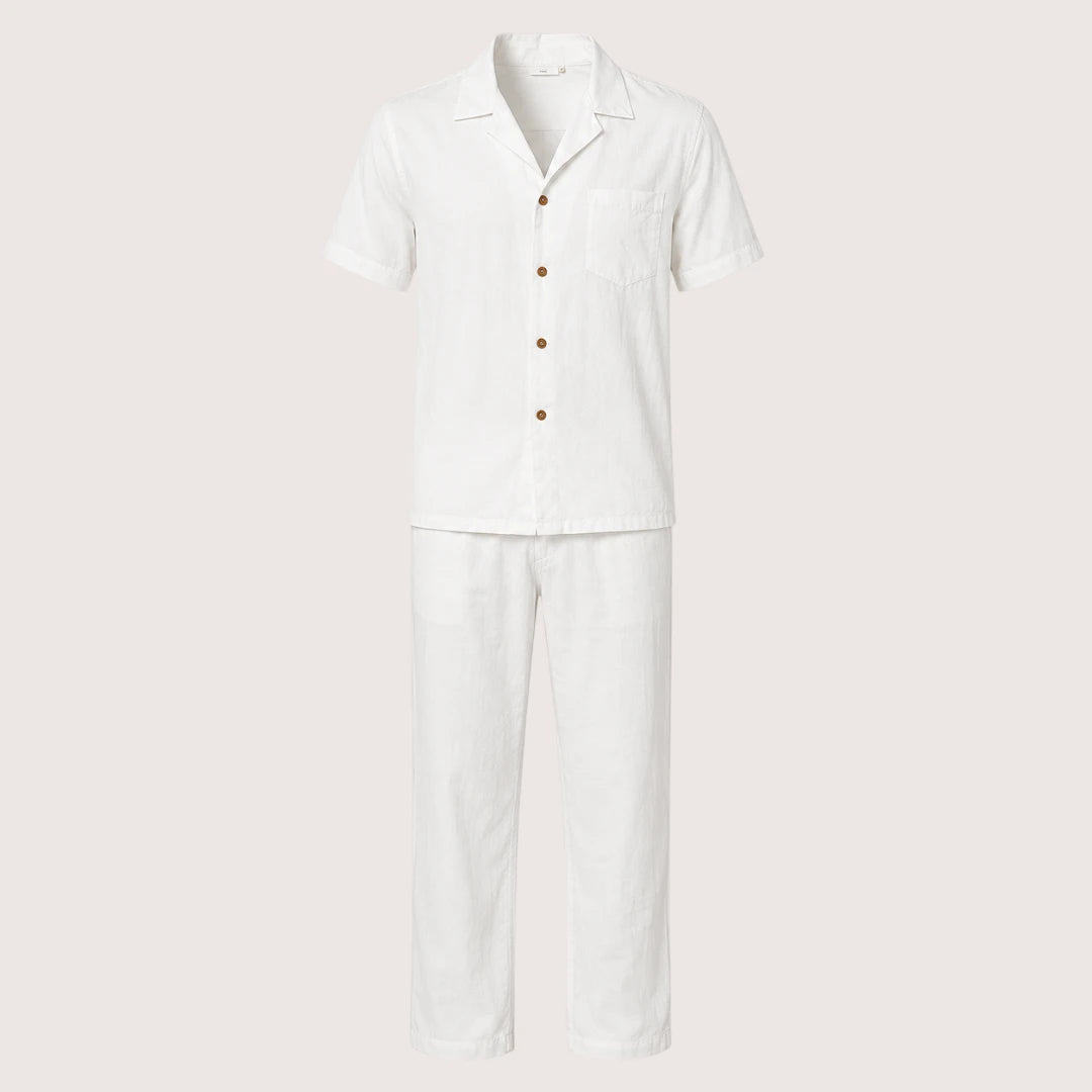 Marco | Men’s Linen Beach Set with Shirt & Trousers