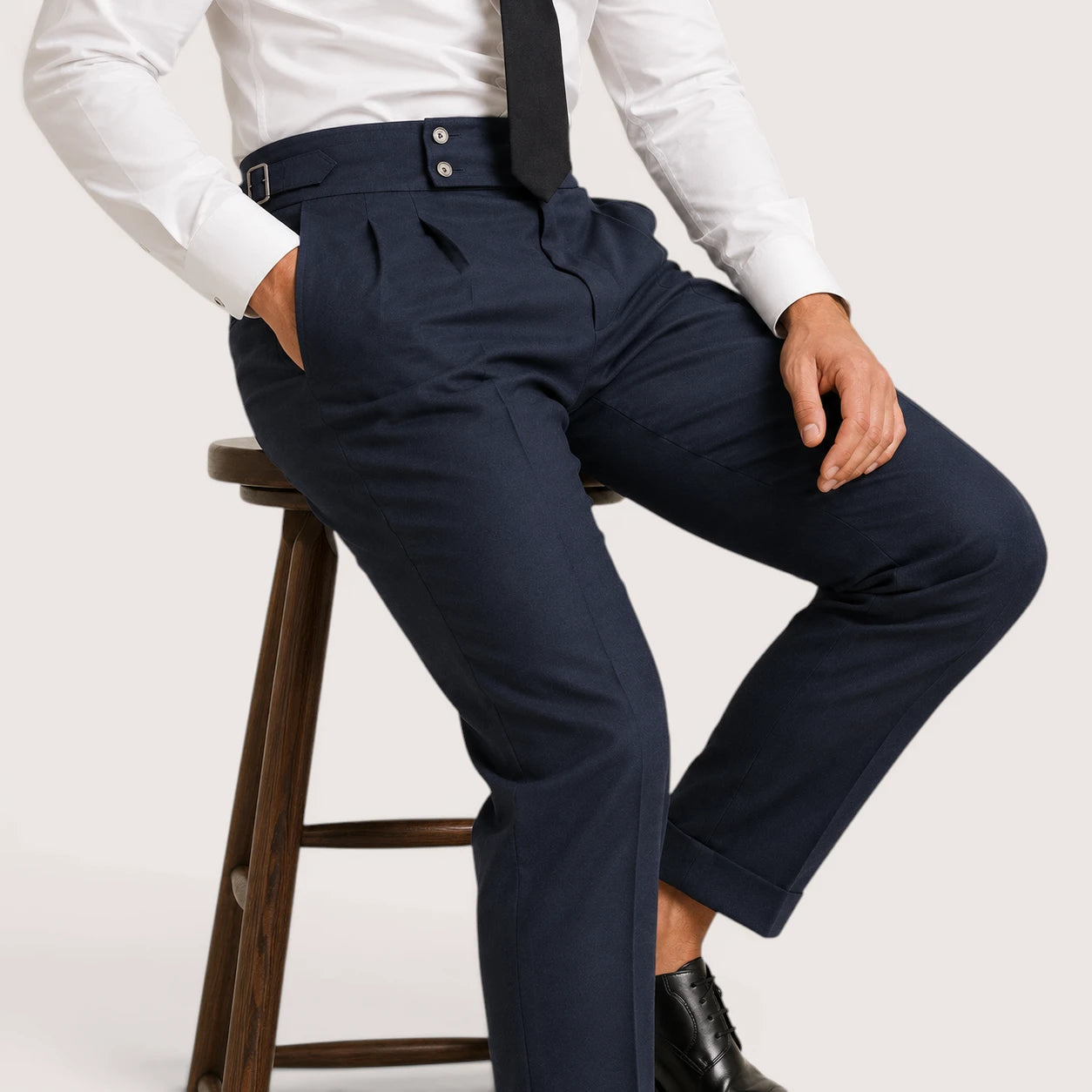 Henry | Men’s Gurkha Trousers with Pleated Front