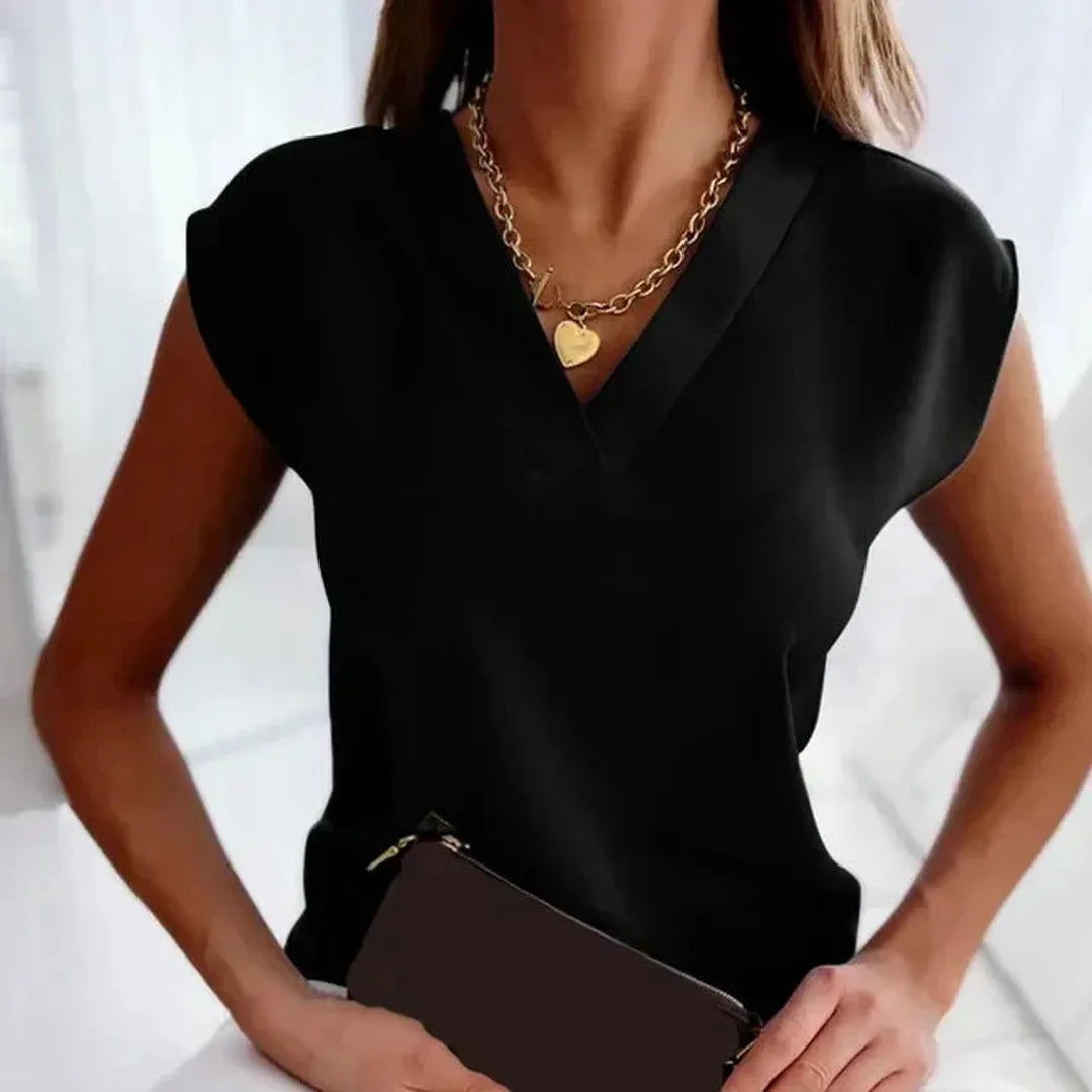 Isabella | Women’s V-Neck Short Sleeve Top
