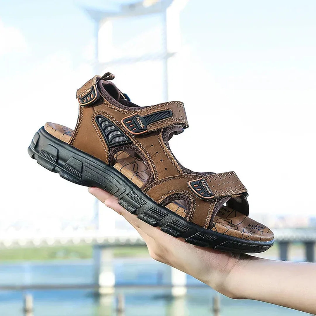 Daniel | Men’s Adjustable Strap Sandals with Cushioned Footbed