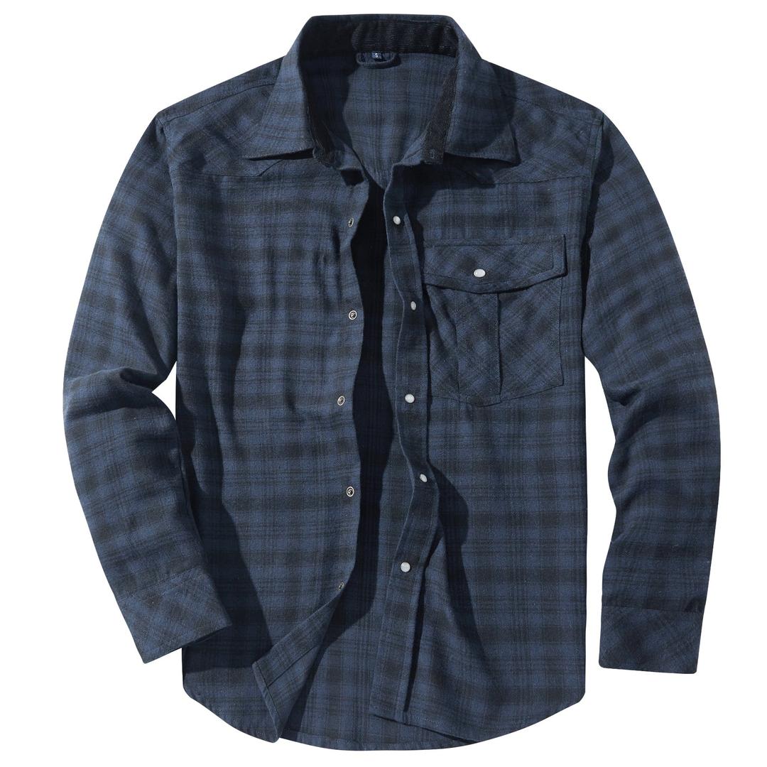 Logan | Men’s Plaid Flannel Button-Up Shirt