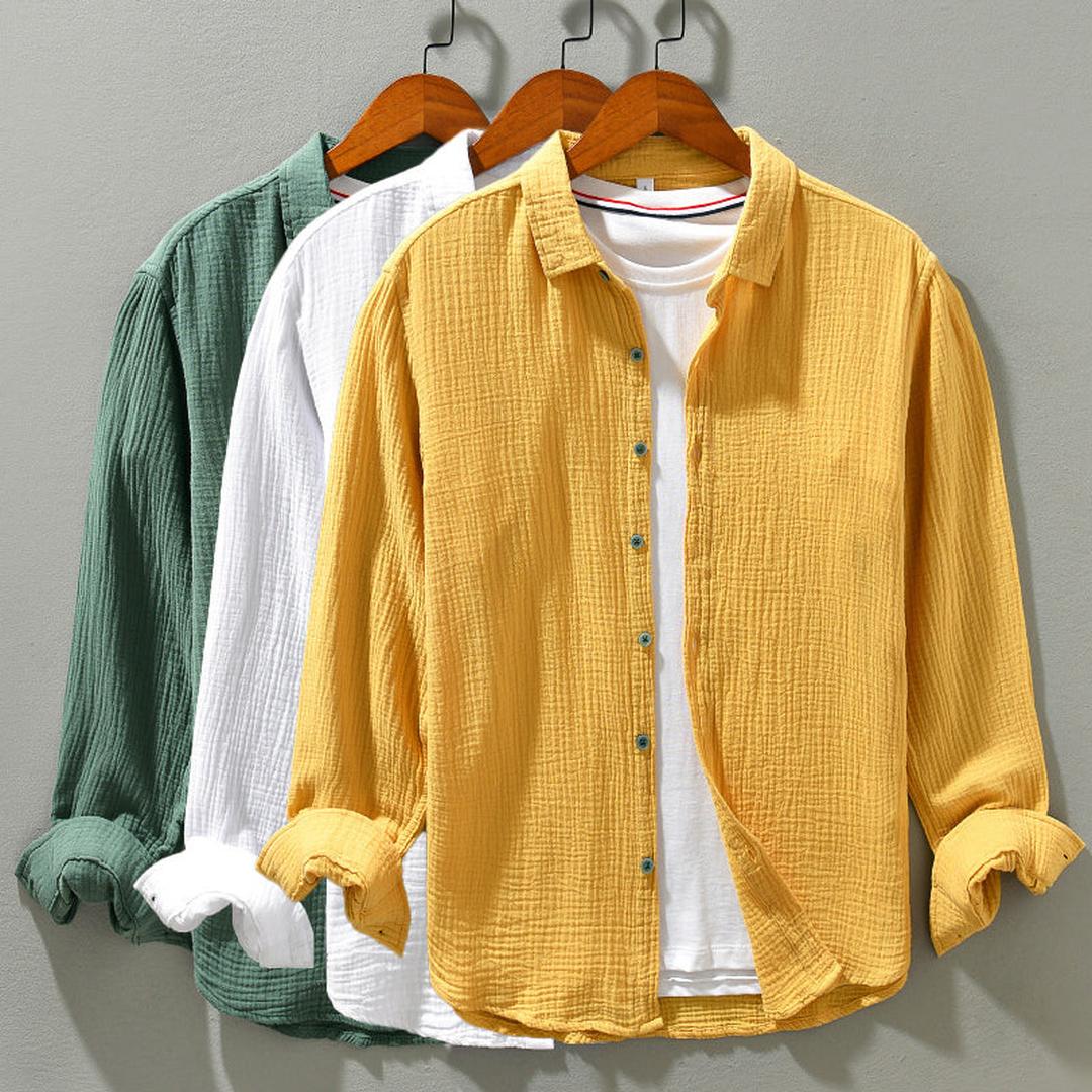 Miles | Men’s Casual Button-Up Shirt with Classic Collar