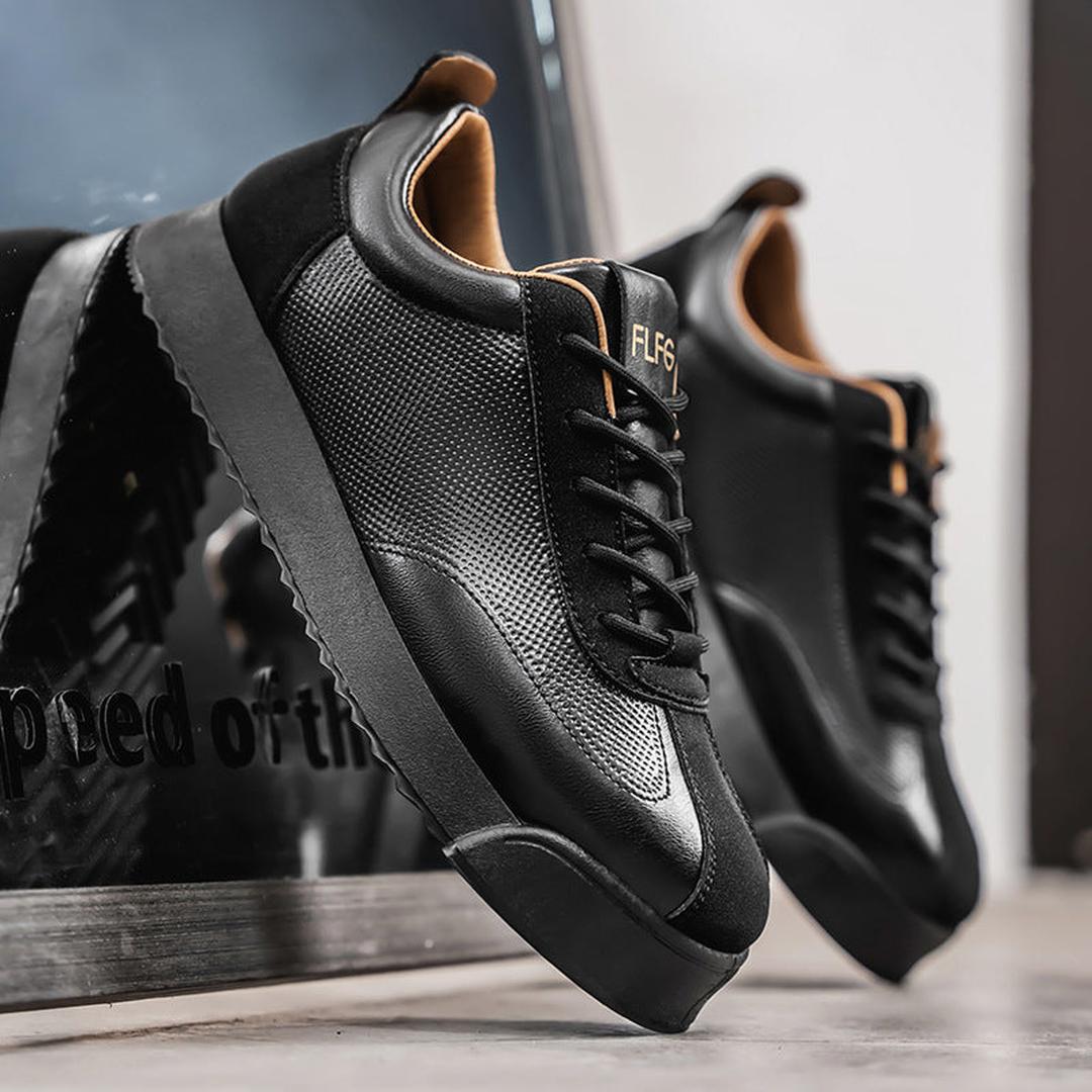 Luca | Men’s Lace-Up Trainers with Panelled Design