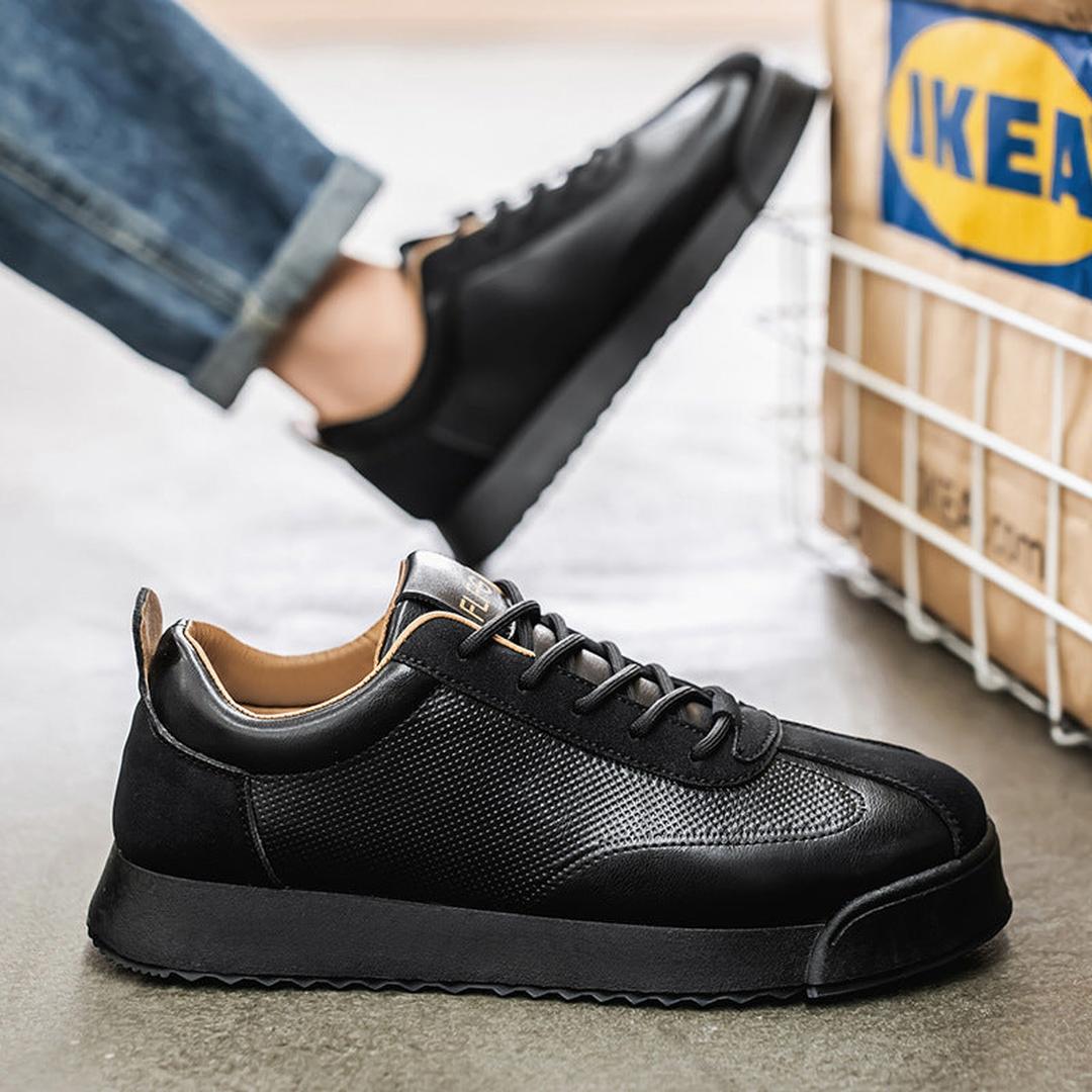 Luca | Men’s Lace-Up Trainers with Panelled Design