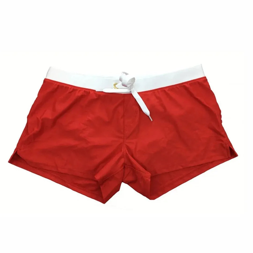 Caleb | Men’s Drawstring Swim Shorts with Side Stripe Detail