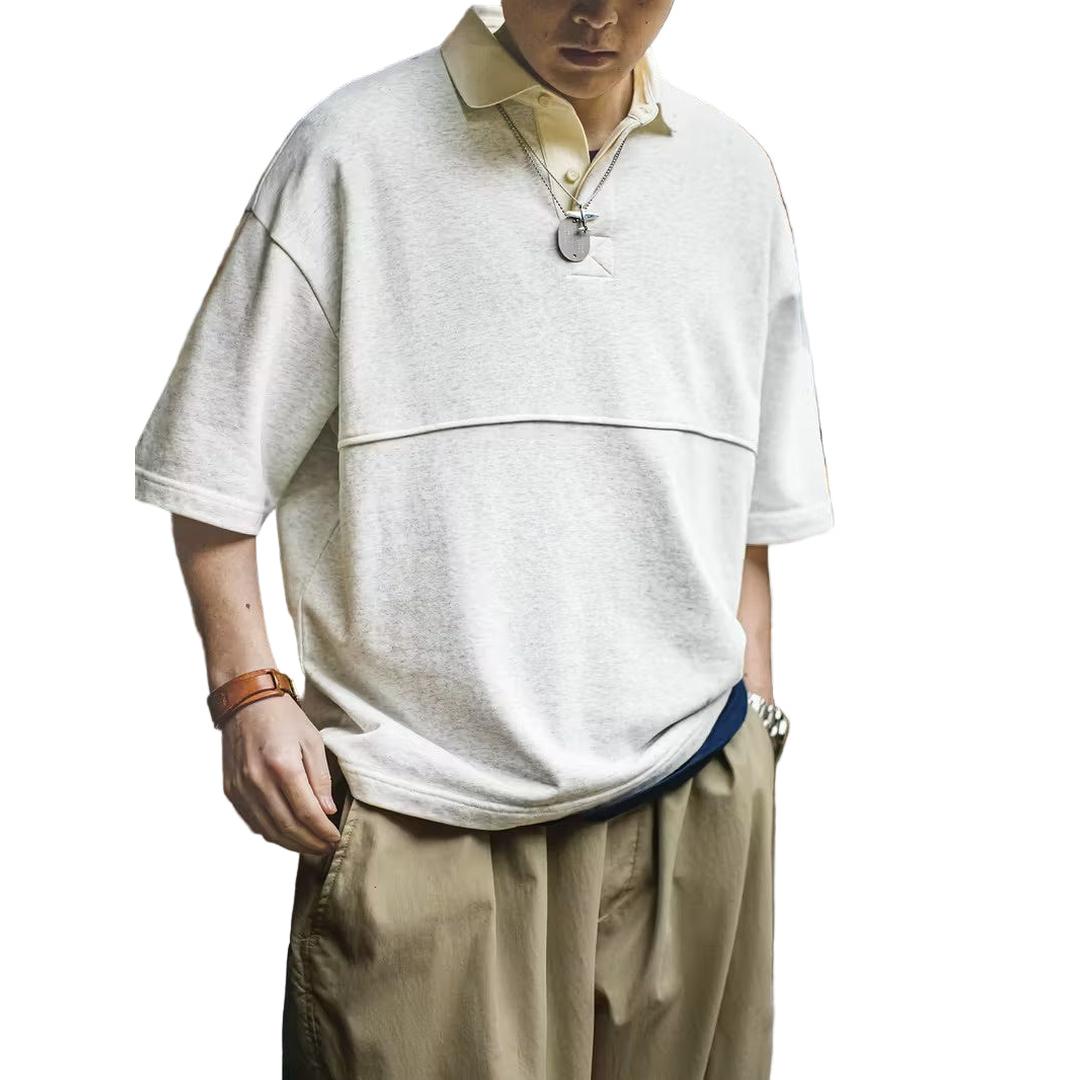 Men’s Short-Sleeved Shirt with Collar