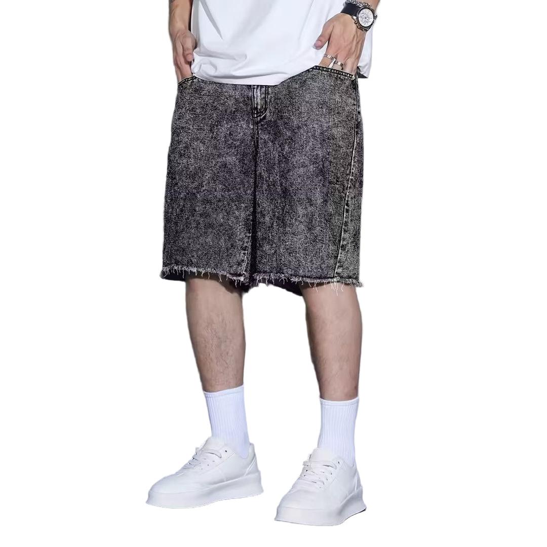 Men’s Shorts with Frayed Hem