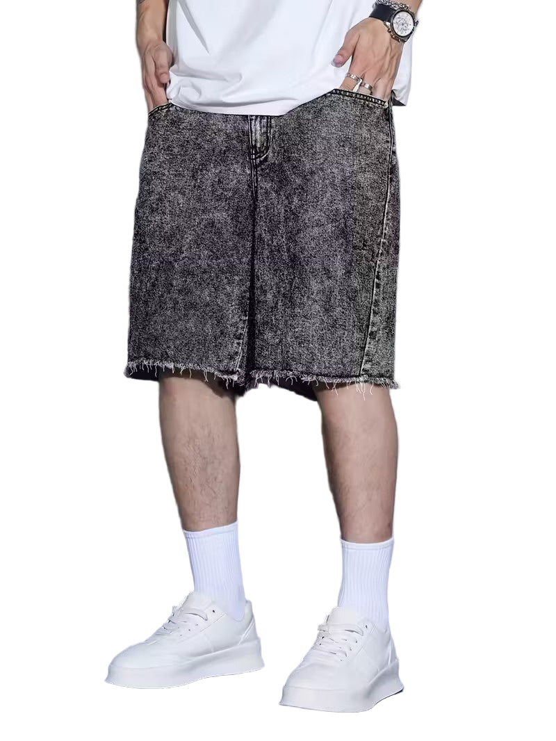 Men’s Shorts with Frayed Hem
