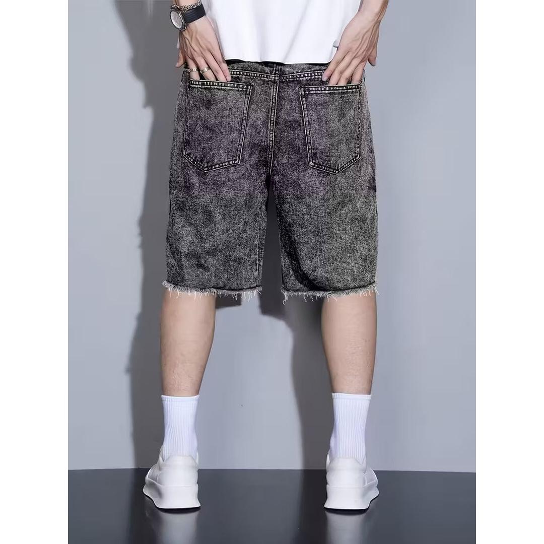 Men’s Shorts with Frayed Hem
