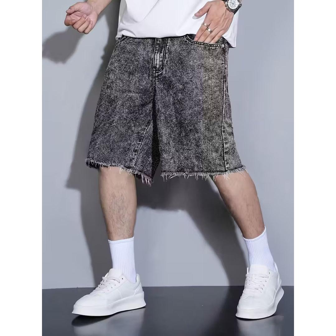 Men’s Shorts with Frayed Hem