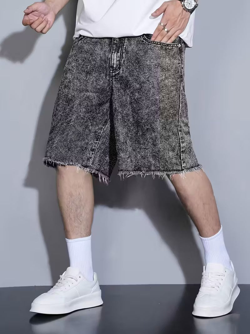 Men’s Shorts with Frayed Hem