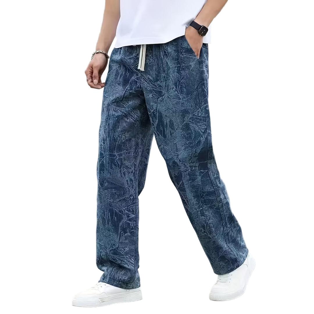Men’s Straight-Leg Pants with Drawstring