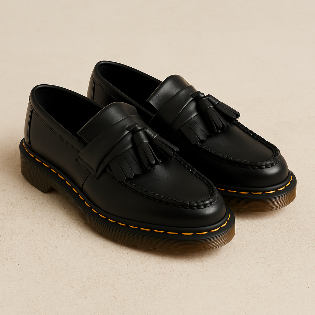 Henry | Men’s Leather Tassel Loafers with Slip-On Design