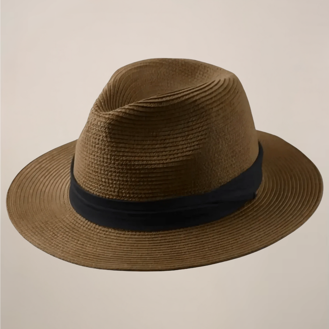 Solvero | Men’s Panama Hat with Ribbon Band