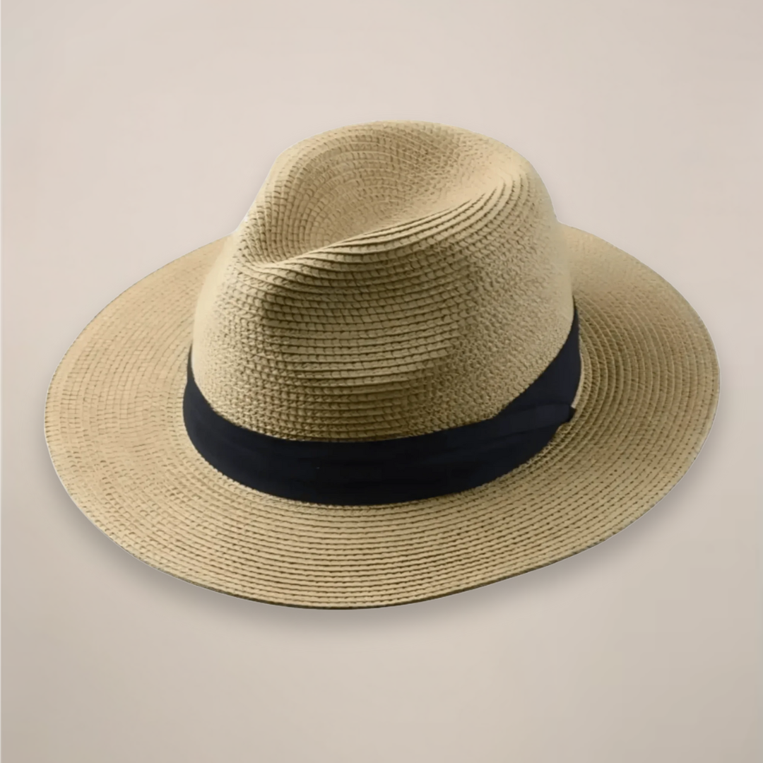 Solvero | Men’s Panama Hat with Ribbon Band