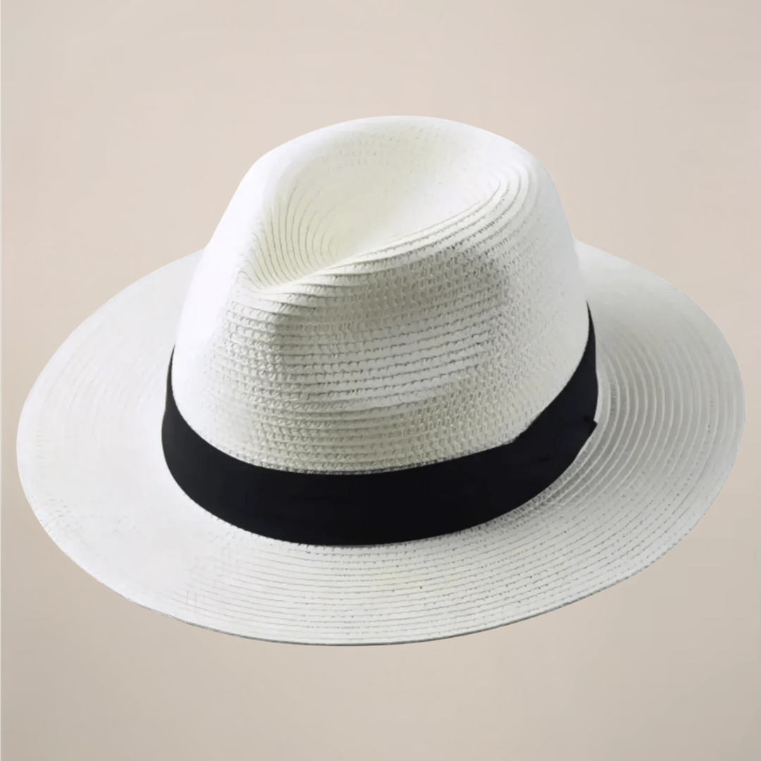 Solvero | Men’s Panama Hat with Ribbon Band