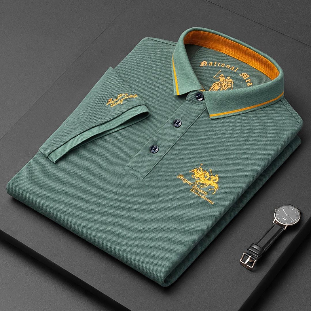 Marcus | Classic Short Sleeve Polo Shirt with Contrast Collar Trim