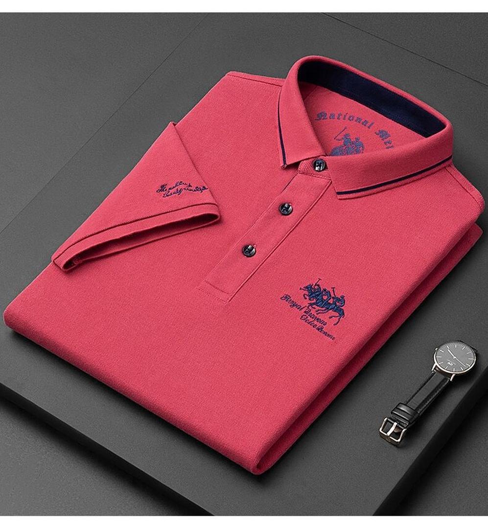 Marcus | Classic Short Sleeve Polo Shirt with Contrast Collar Trim