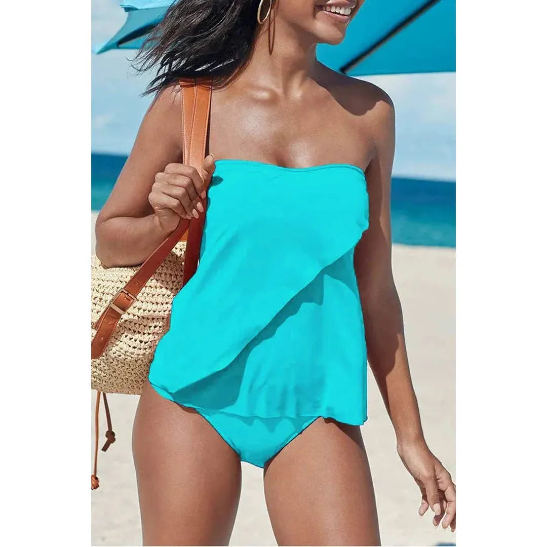 Marina | Women’s Strapless Tankini Set with Tube Top