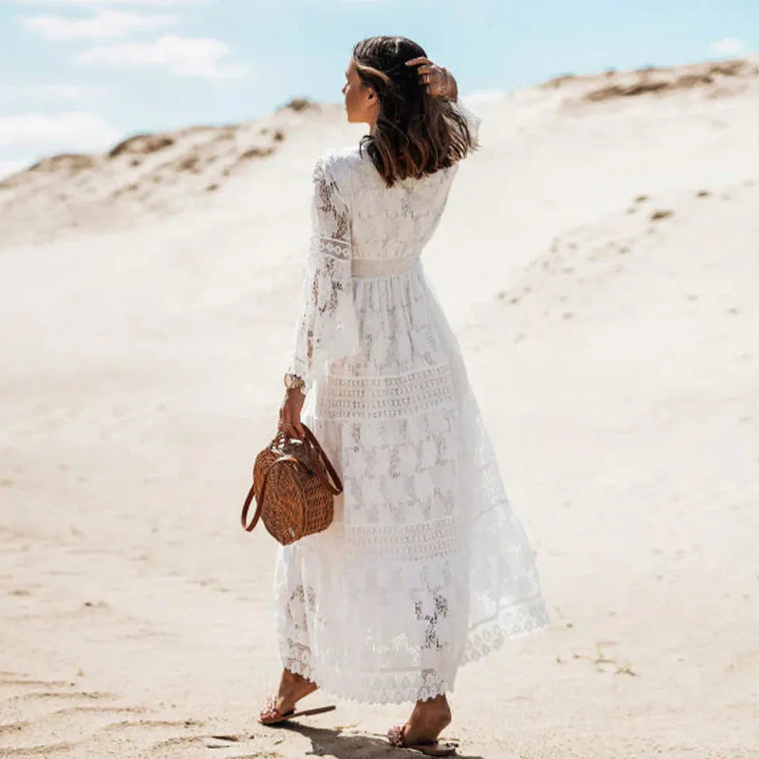 Grace | Women’s Bohemian Long Sleeve Dress with Flowing Cut