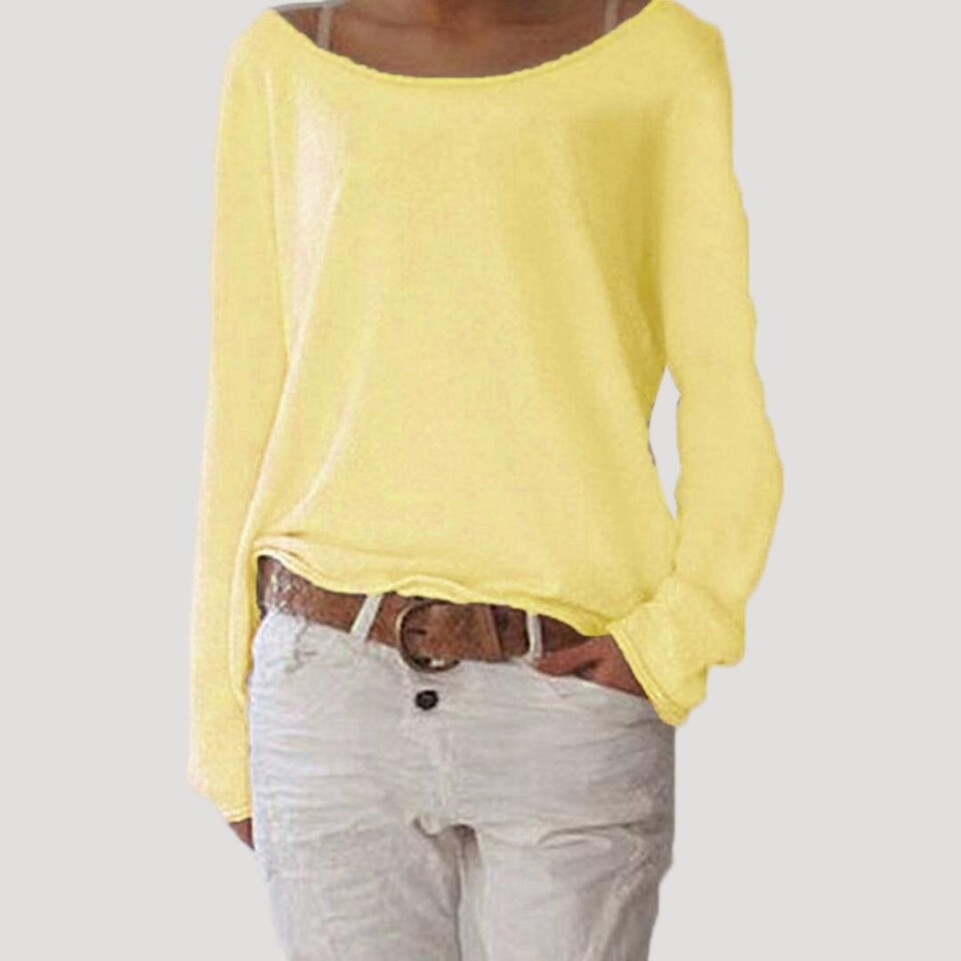 Harper | Women’s Draped Off-Shoulder Top with Boat Neck