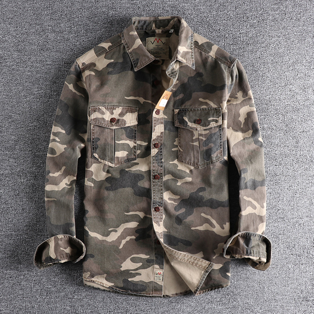 Hunter | Men’s Long Sleeve Camo Shirt with Chest Pockets
