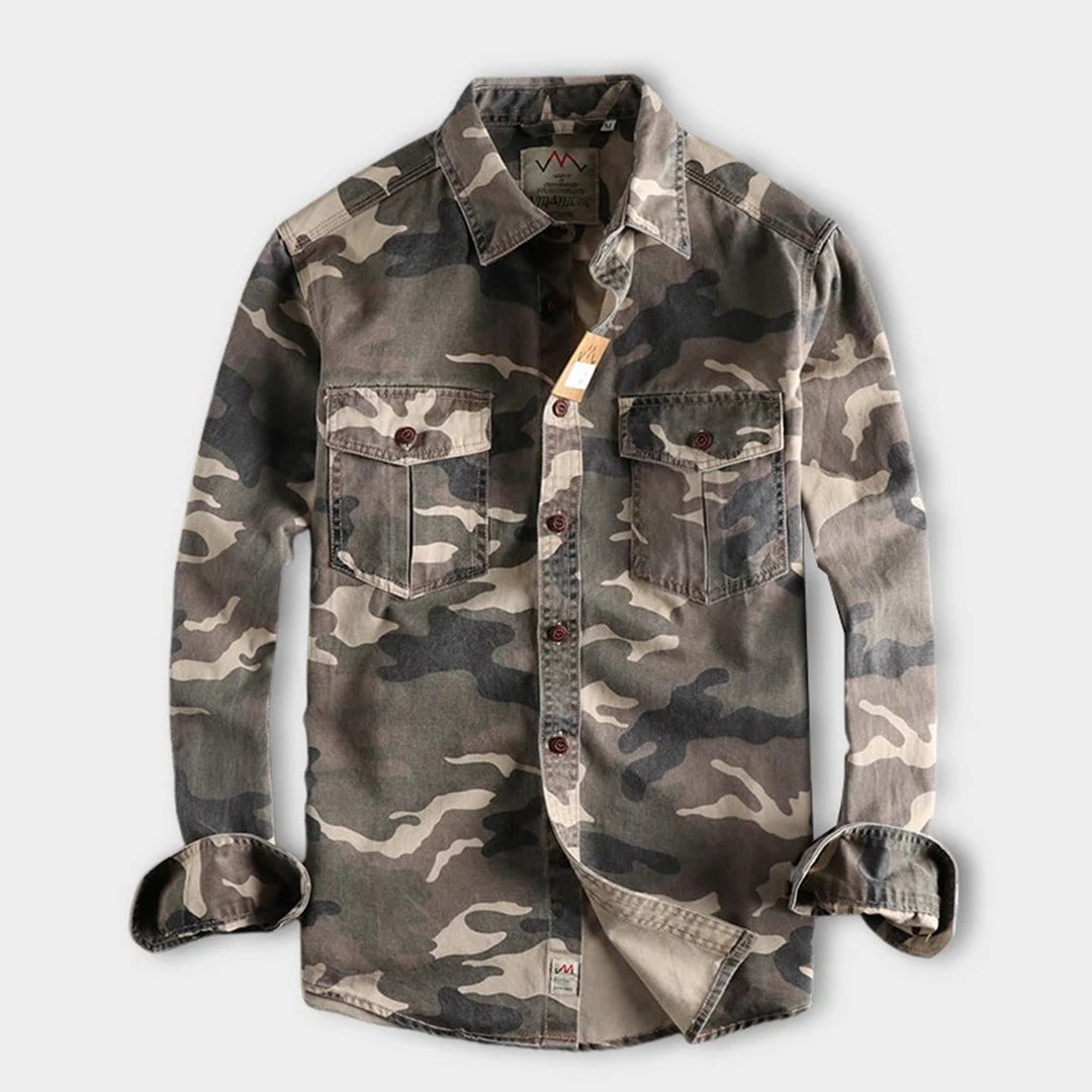 Hunter | Men’s Long Sleeve Camo Shirt with Chest Pockets